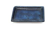 Bonsai alátét 10cm szögletes kék